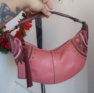 Y2K Coach Leather Small Hobo In Rose 10477 HTF💗🤎